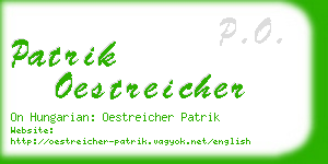 patrik oestreicher business card